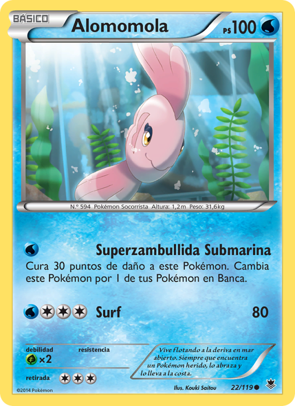 Alomomola 22 — Phantom Forces (Spanish Pokémon TCG card)