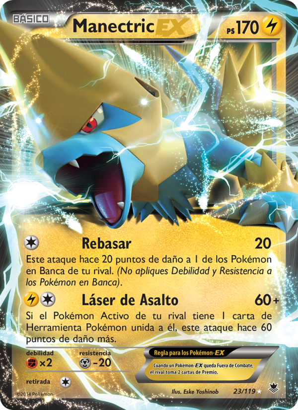 Manectric EX 23 — Phantom Forces (Spanish Pokémon TCG card)