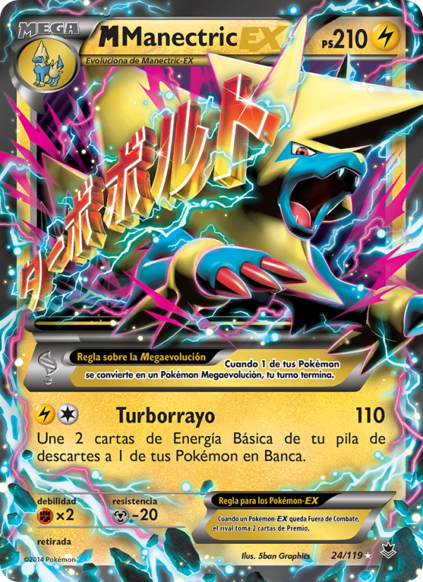 M-Manectric EX 24 — Phantom Forces (Spanish Pokémon TCG card)