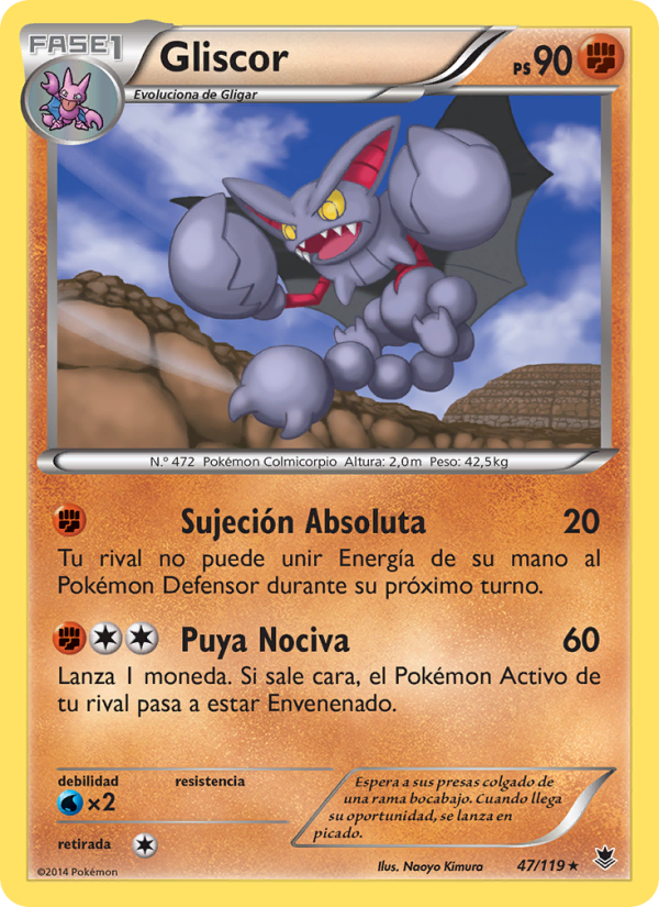 Gliscor 47 — Phantom Forces (Spanish Pokémon TCG card)