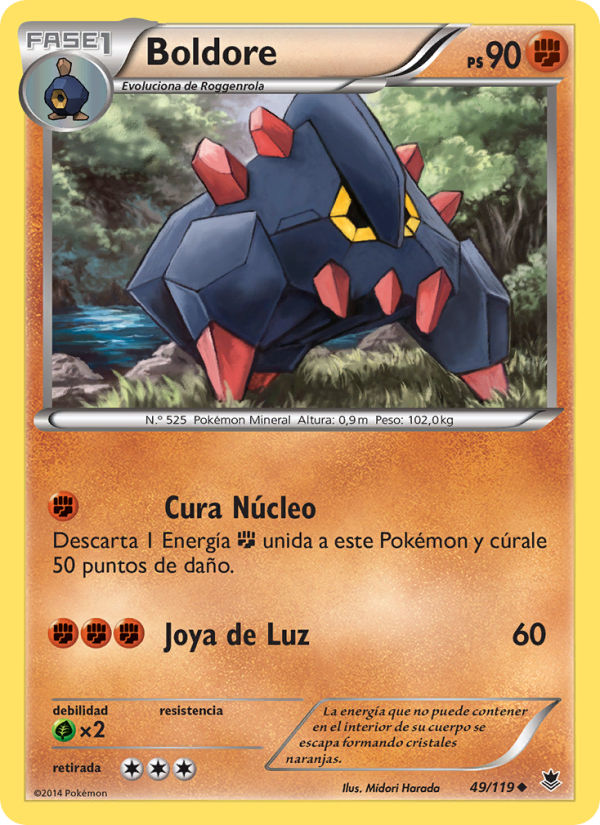 Boldore 49 — Phantom Forces (Spanish Pokémon TCG card)