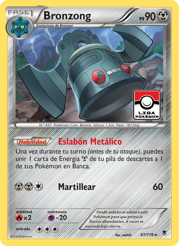Bronzong 61 — Phantom Forces (Spanish Pokémon TCG card)