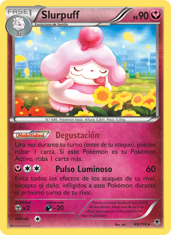 Slurpuff 69 — Phantom Forces (Spanish Pokémon TCG card)