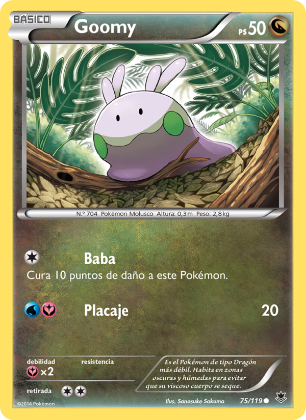 Goomy 75 — Phantom Forces (Spanish Pokémon TCG card)