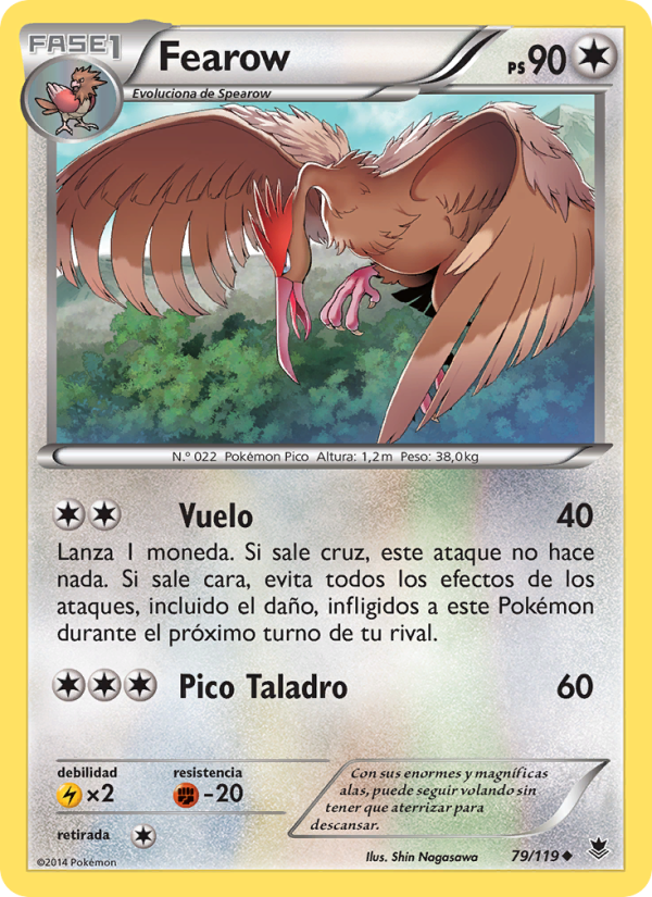 Fearow 79 — Phantom Forces (Spanish Pokémon TCG card)