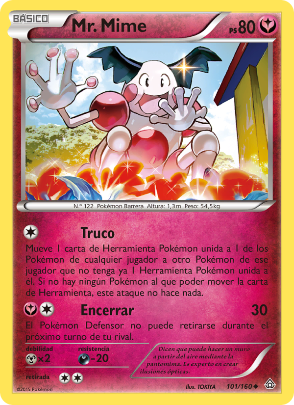 Mr. Mime 101 — Primal Clash (Spanish Pokémon TCG card)