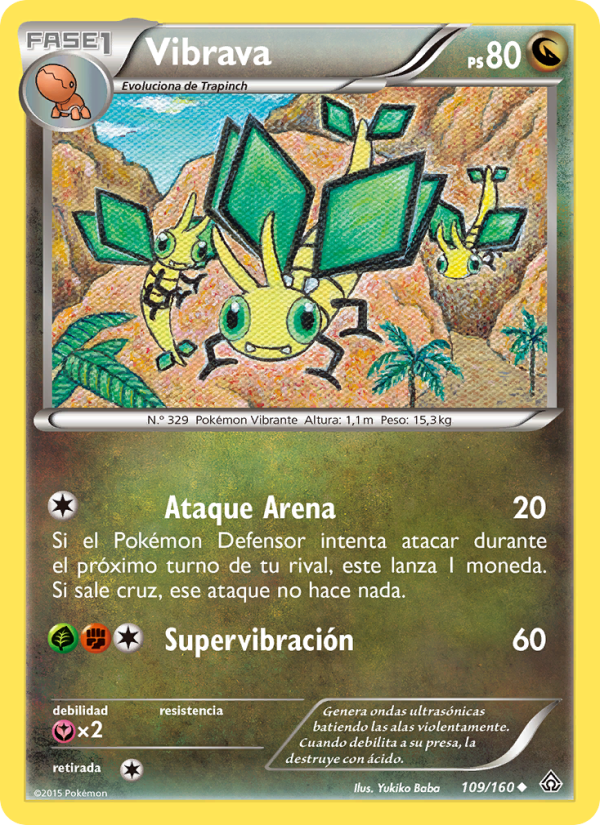 Vibrava 109 — Primal Clash (Spanish Pokémon TCG card)