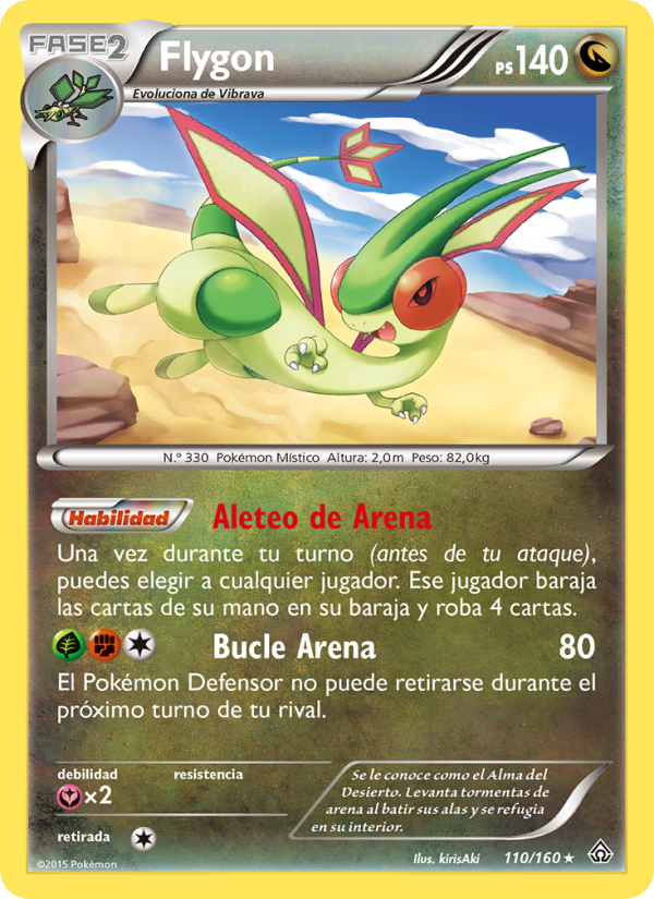 Flygon 110 — Primal Clash (Spanish Pokémon TCG card)