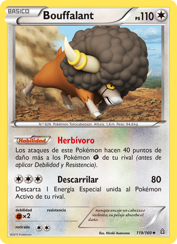 Bouffalant 119 — Primal Clash (Spanish Pokémon TCG card)