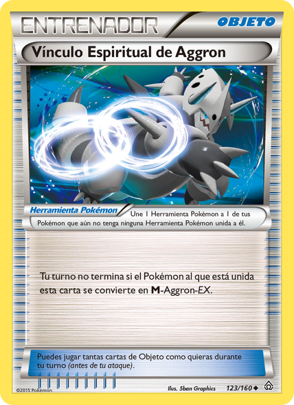 Vínculo Espiritual de Aggron 123 — Primal Clash (Spanish Pokémon TCG card)