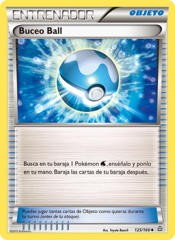 Buceo Ball 125 — Primal Clash (Spanish Pokémon TCG card)