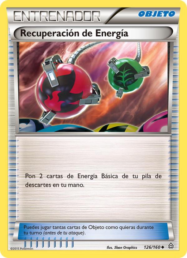 Recuperación de Energía 126 — Primal Clash (Spanish Pokémon TCG card)