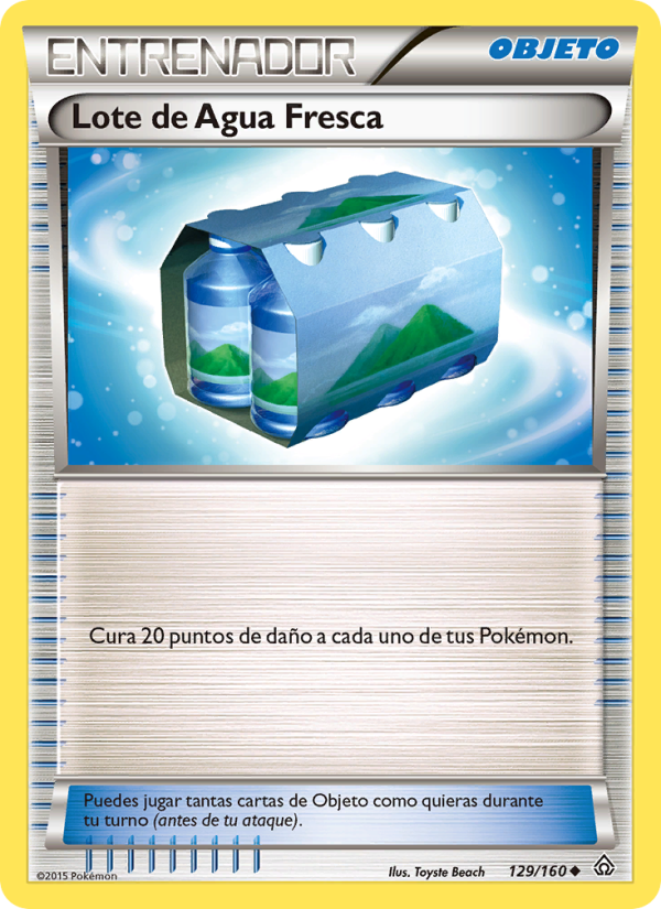 Lote de Agua Fresca 129 — Primal Clash (Spanish Pokémon TCG card)