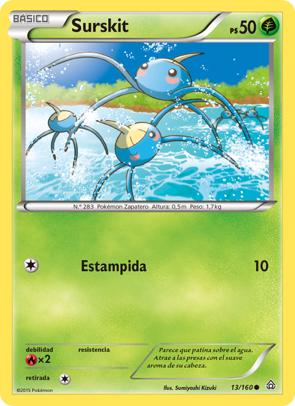 Surskit 13 — Primal Clash (Spanish Pokémon TCG card)