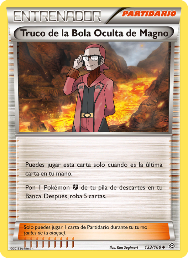 Truco de la Bola Oculta de Magno 133 — Primal Clash (Spanish Pokémon TCG card)