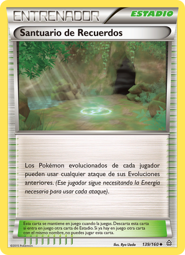 Santuario de Recuerdos 139 — Primal Clash (Spanish Pokémon TCG card)