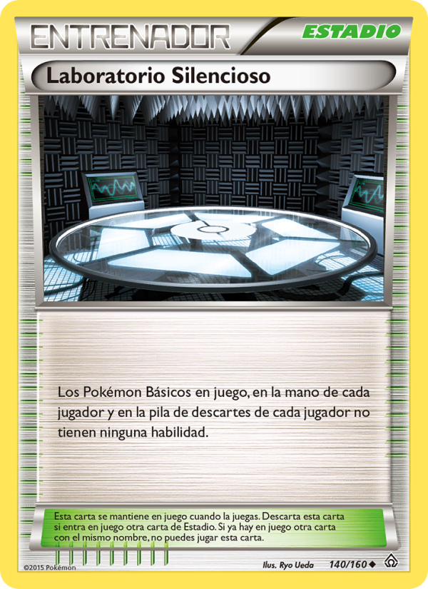 Laboratorio Silencioso 140 — Primal Clash (Spanish Pokémon TCG card)