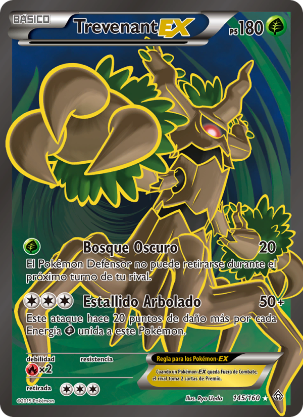 Trevenant EX 145 — Primal Clash (Spanish Pokémon TCG card)