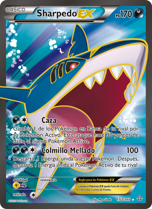 Sharpedo EX 152 — Primal Clash (Spanish Pokémon TCG card)