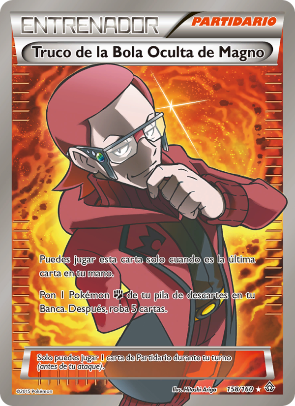 Truco de la Bola Oculta de Magno 158 — Primal Clash (Spanish Pokémon TCG card)