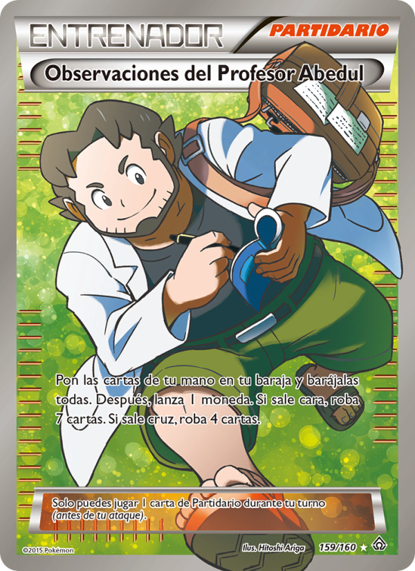 Observaciones del Profesor Abedul 159 — Primal Clash (Spanish Pokémon TCG card)
