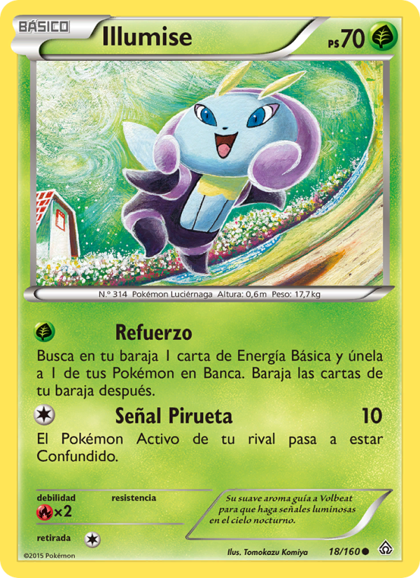 Illumise 18 — Primal Clash (Spanish Pokémon TCG card)