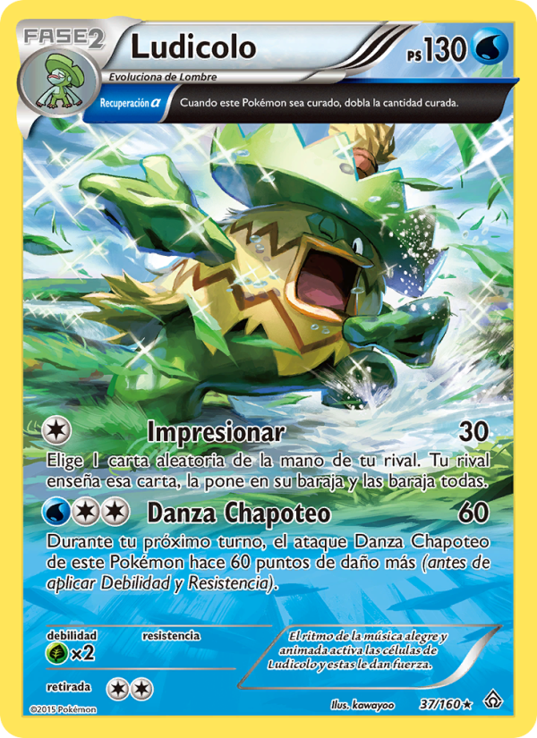 Ludicolo 37 — Primal Clash (Spanish Pokémon TCG card)
