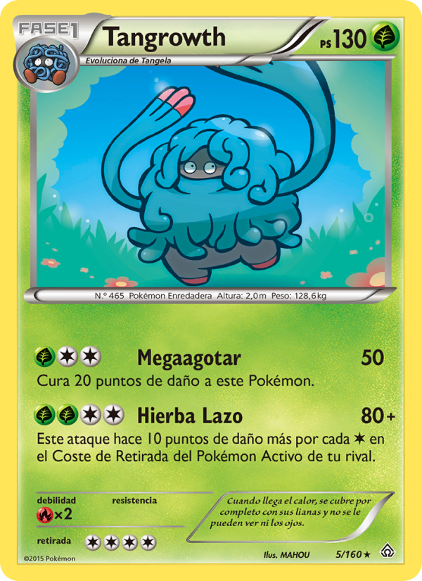 Tangrowth 5 — Primal Clash (Spanish Pokémon TCG card)