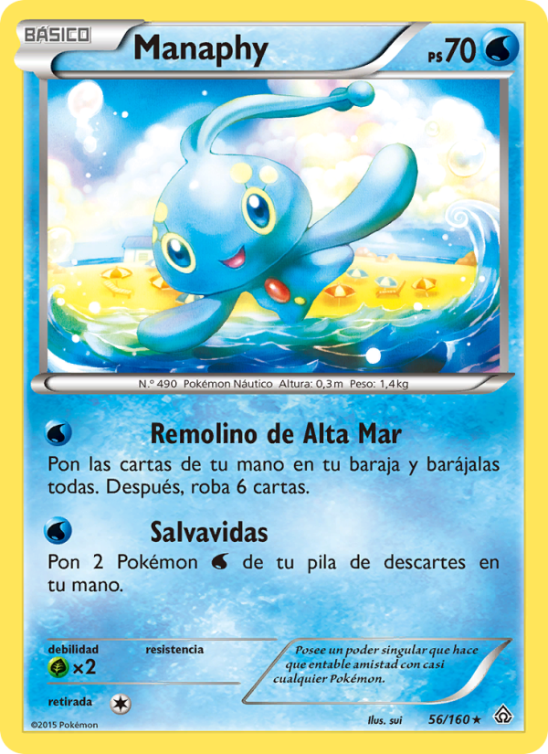 Manaphy 56 — Primal Clash (Spanish Pokémon TCG card)