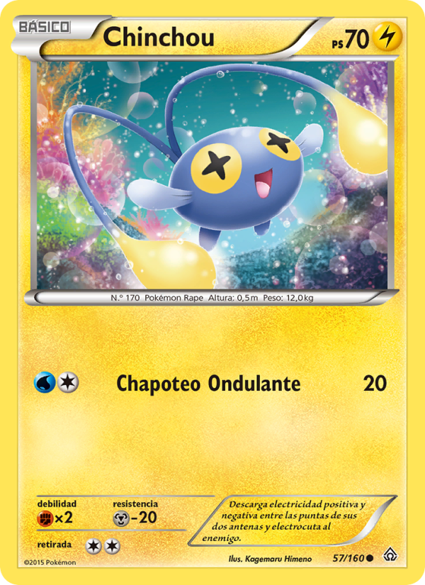 Chinchou 57 — Primal Clash (Spanish Pokémon TCG card)