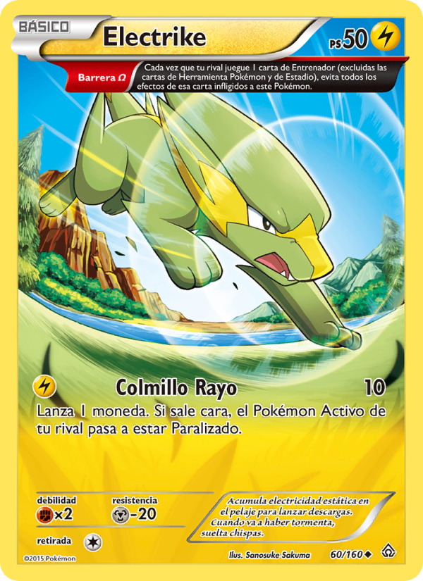 Electrike 60 — Primal Clash (Spanish Pokémon TCG card)