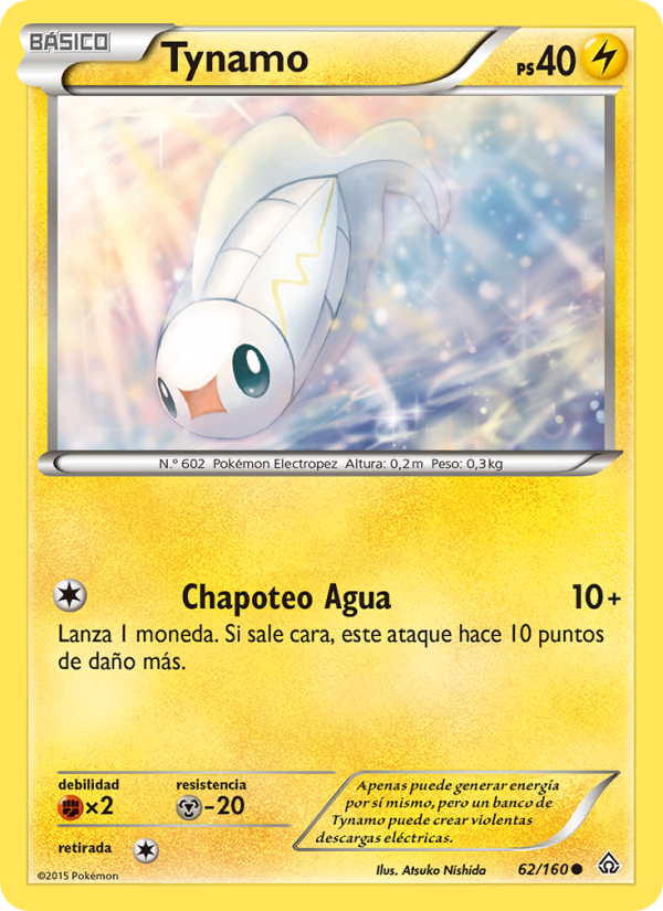 Tynamo 62 — Primal Clash (Spanish Pokémon TCG card)