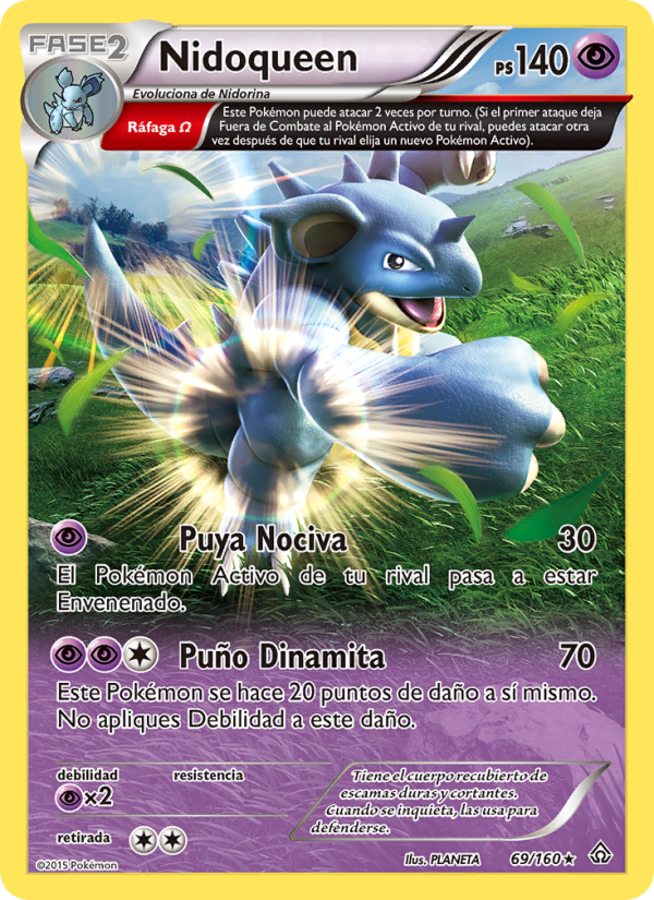 Nidoqueen 69 — Primal Clash (Spanish Pokémon TCG card)