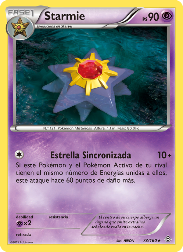 Starmie 73 — Primal Clash (Spanish Pokémon TCG card)