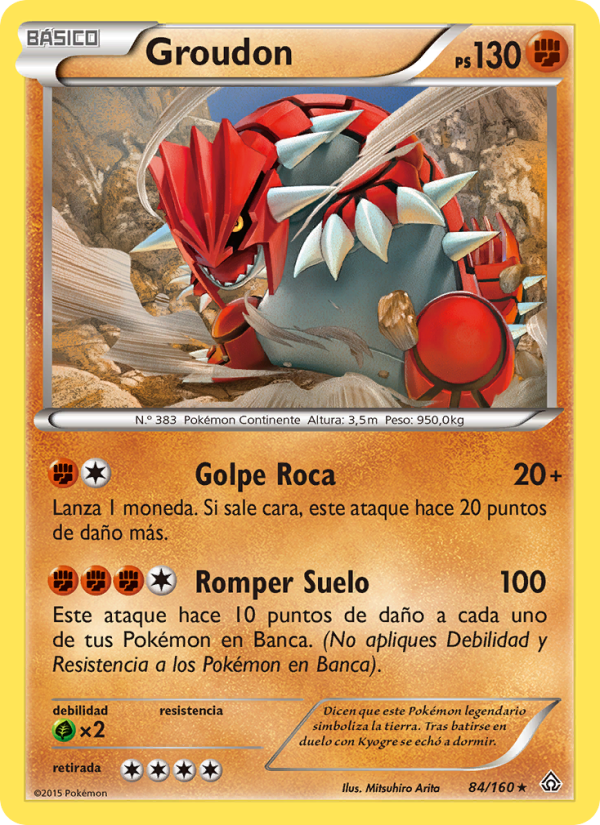 Groudon 84 — Primal Clash (Spanish Pokémon TCG card)