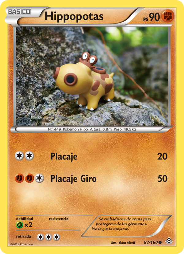 Hippopotas 87 — Primal Clash (Spanish Pokémon TCG card)