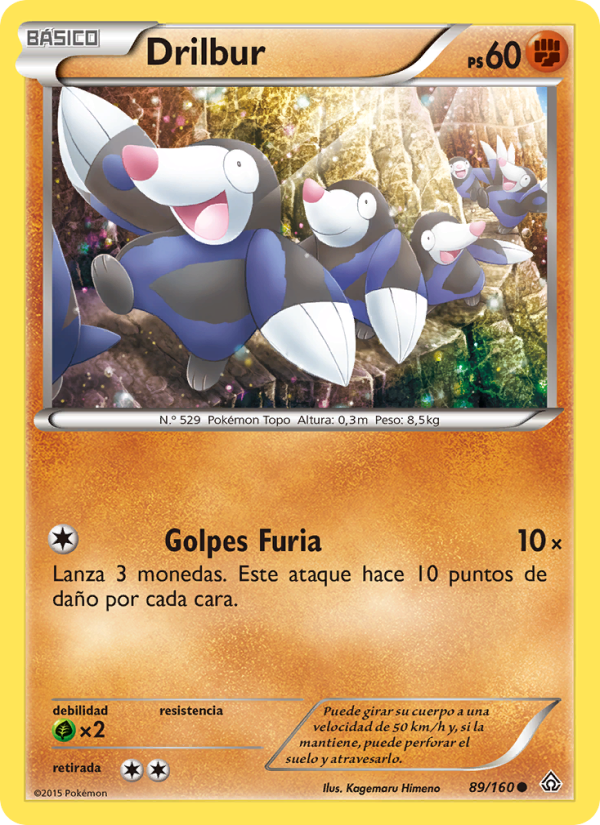 Drilbur 89 — Primal Clash (Spanish Pokémon TCG card)
