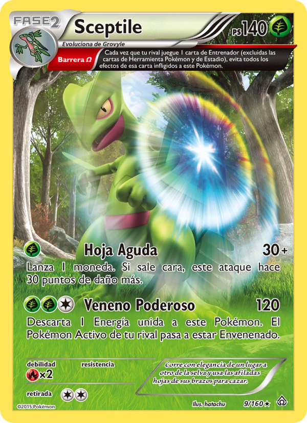 Sceptile 9 — Primal Clash (Spanish Pokémon TCG card)