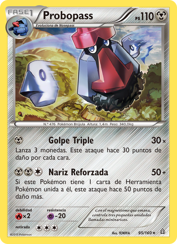 Probopass 95 — Primal Clash (Spanish Pokémon TCG card)
