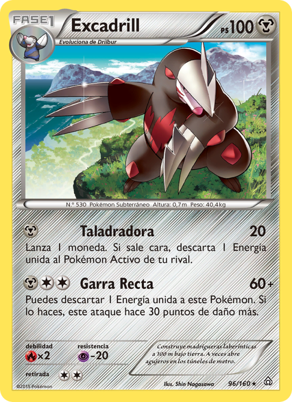 Excadrill 96 — Primal Clash (Spanish Pokémon TCG card)