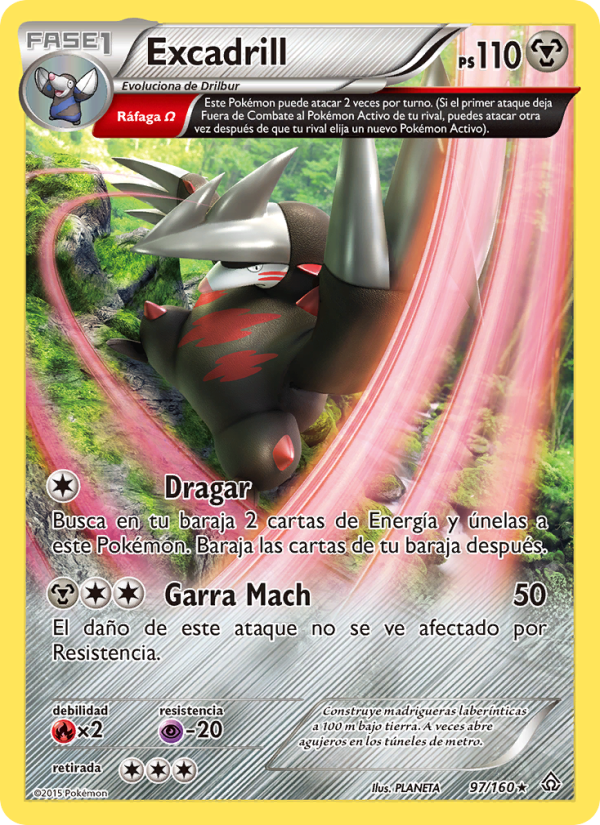 Excadrill 97 — Primal Clash (Spanish Pokémon TCG card)