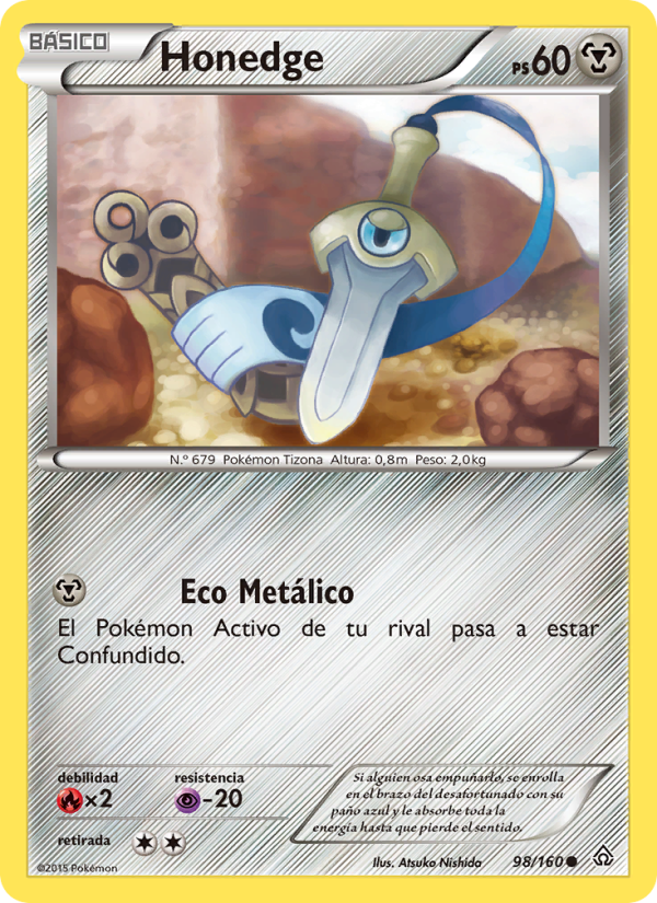 Honedge 98 — Primal Clash (Spanish Pokémon TCG card)