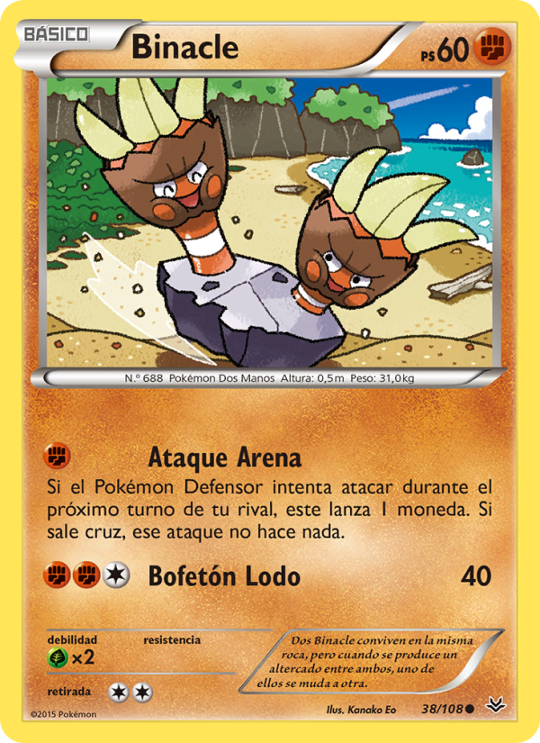 Binacle 38 — Roaring Skies (Spanish Pokémon TCG card)