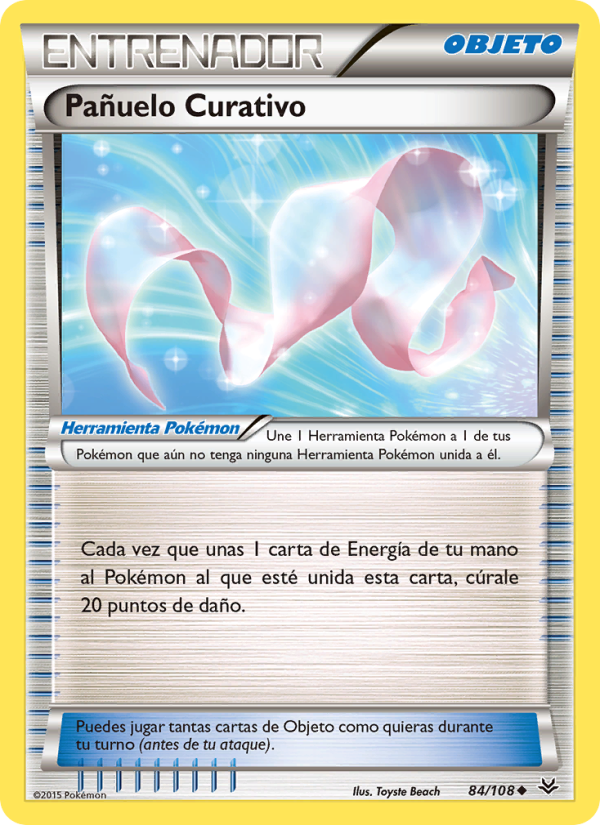 Pañuelo Curativo 84 — Roaring Skies (Spanish Pokémon TCG card)