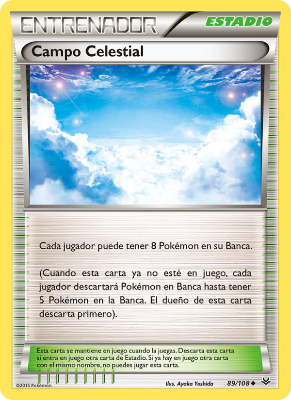 Campo Celestial 89 — Roaring Skies (Spanish Pokémon TCG card)