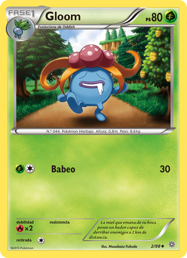 Gloom 2 — Ancient Origins (Spanish Pokémon TCG card)