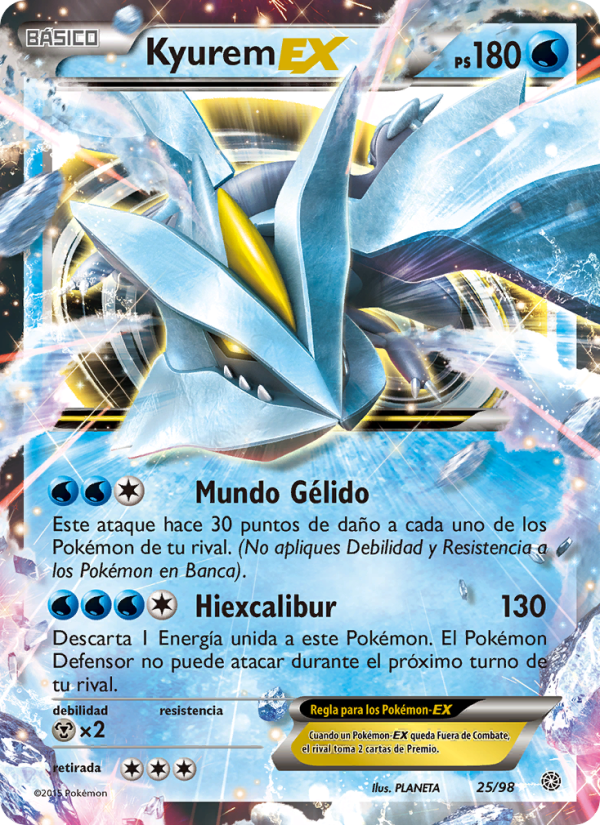 Kyurem EX 25 — Ancient Origins (Spanish Pokémon TCG card)
