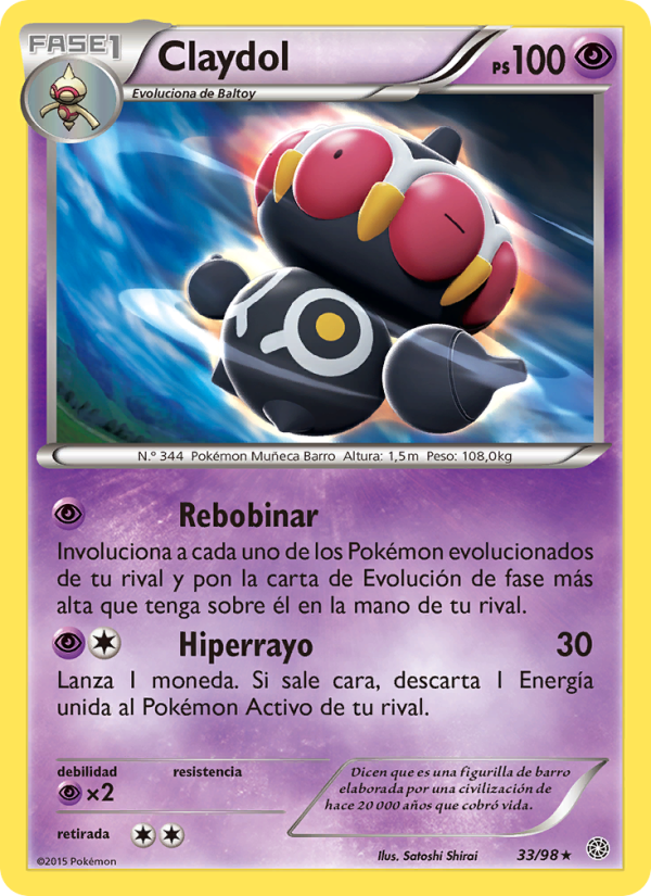 Claydol 33 — Ancient Origins (Spanish Pokémon TCG card)