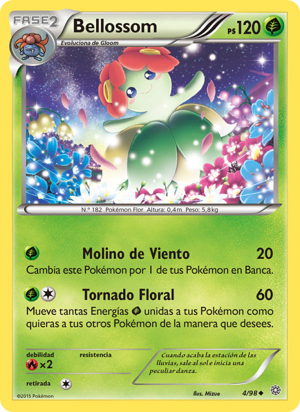 Bellossom 4 — Ancient Origins (Spanish Pokémon TCG card)