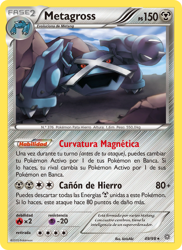 Metagross 49 — Ancient Origins (Spanish Pokémon TCG card)